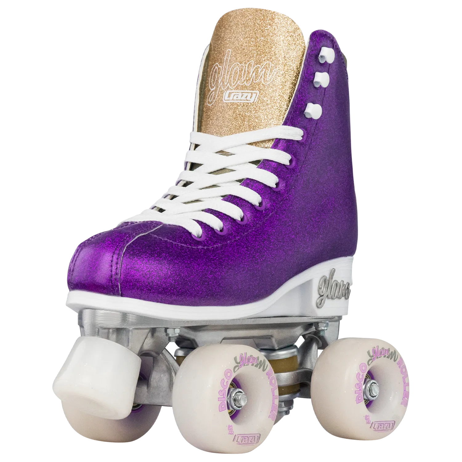 Crazy Glam Adjustable Roller Skates Purple/Gold