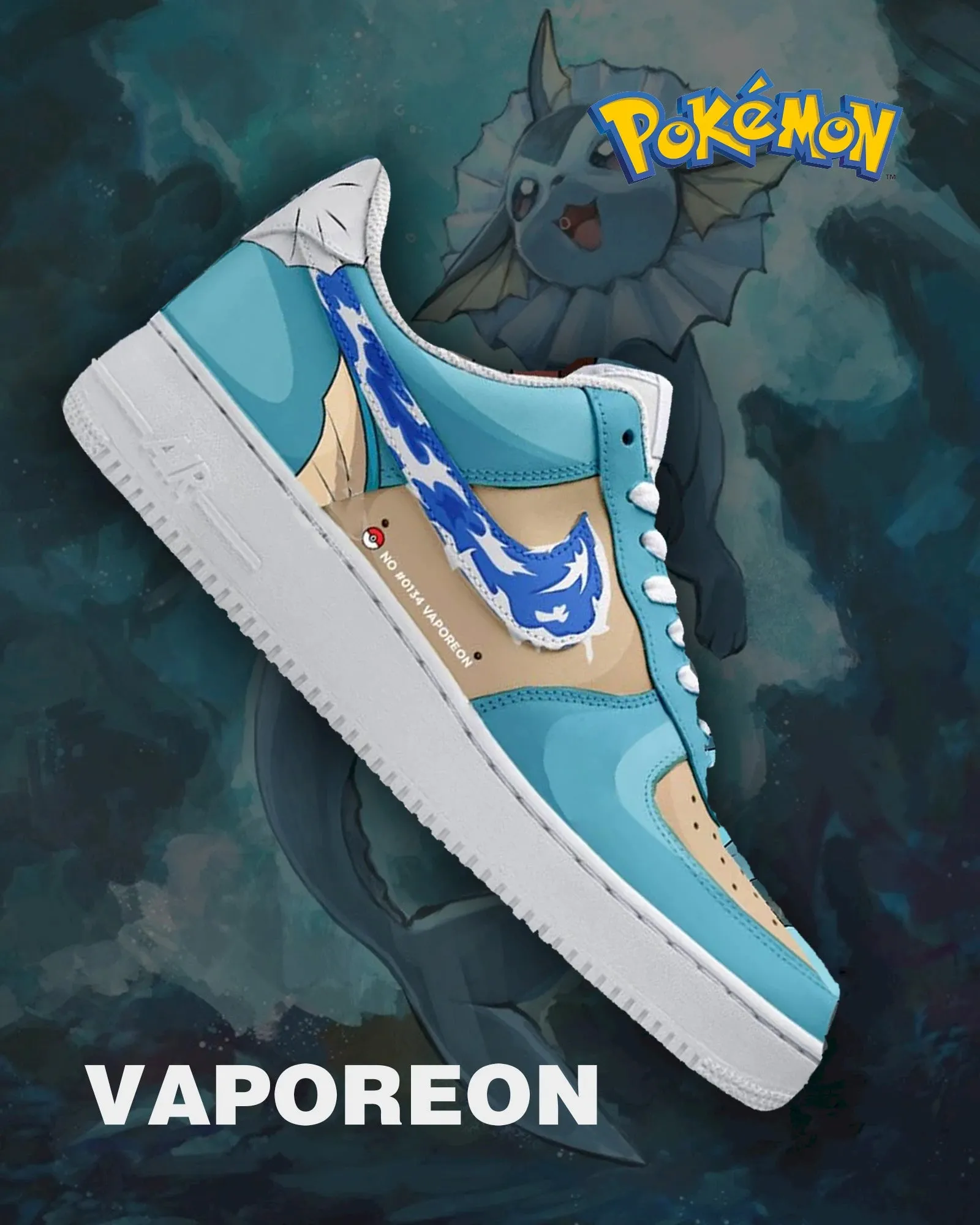 Custom Vaporeon Sneaker No.1