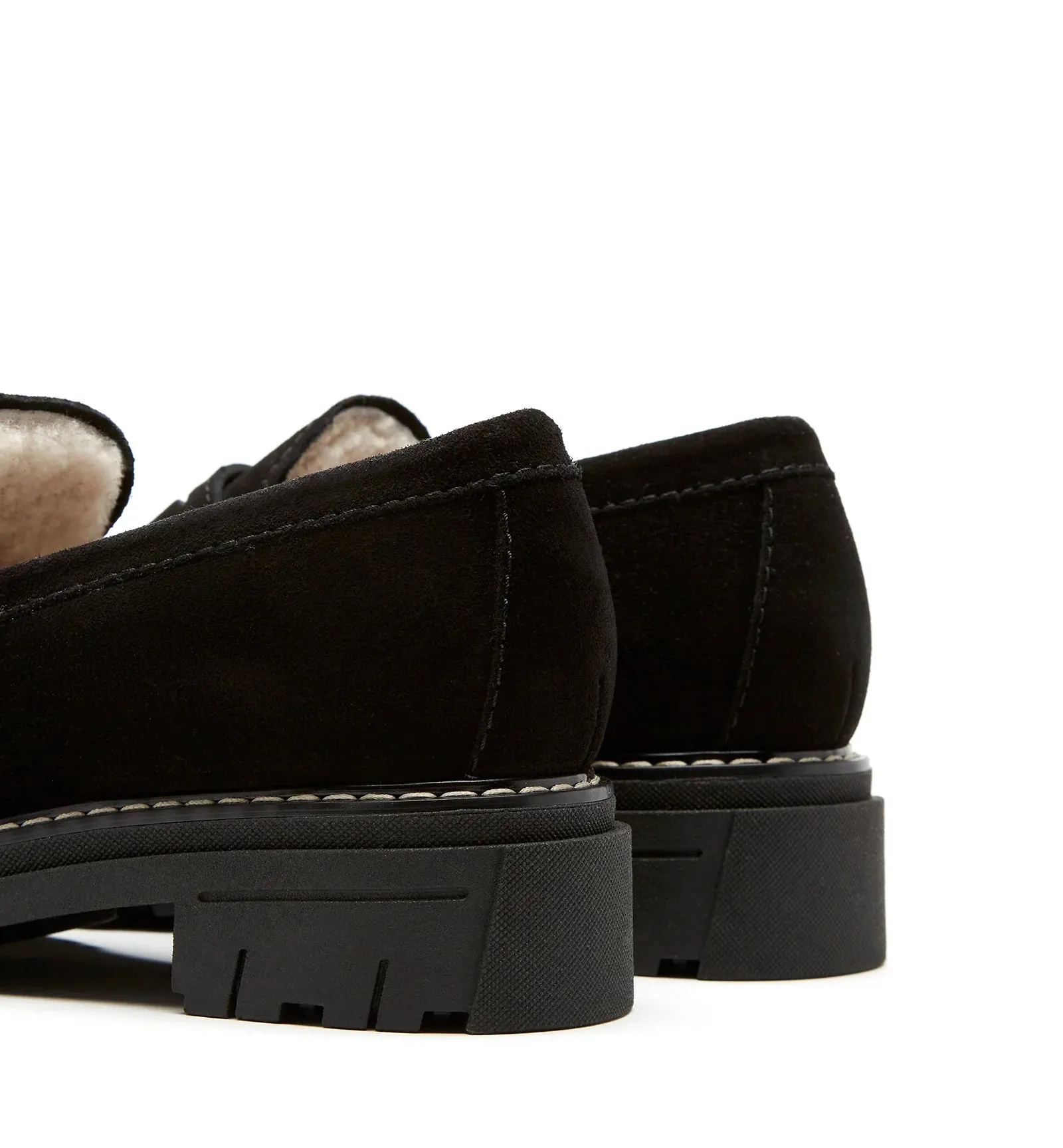 Devin Shearling Lined Loafer | Black