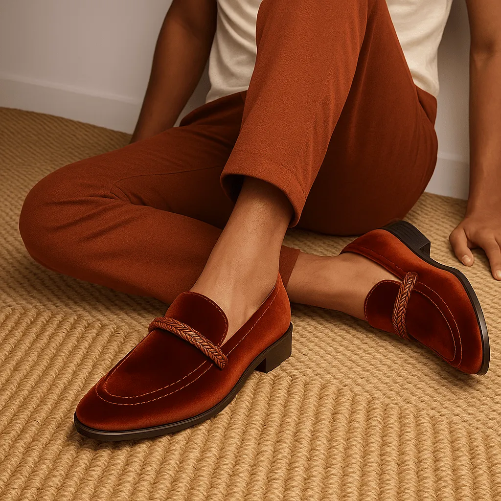 Domoir | Suede Ribbon Loafers
