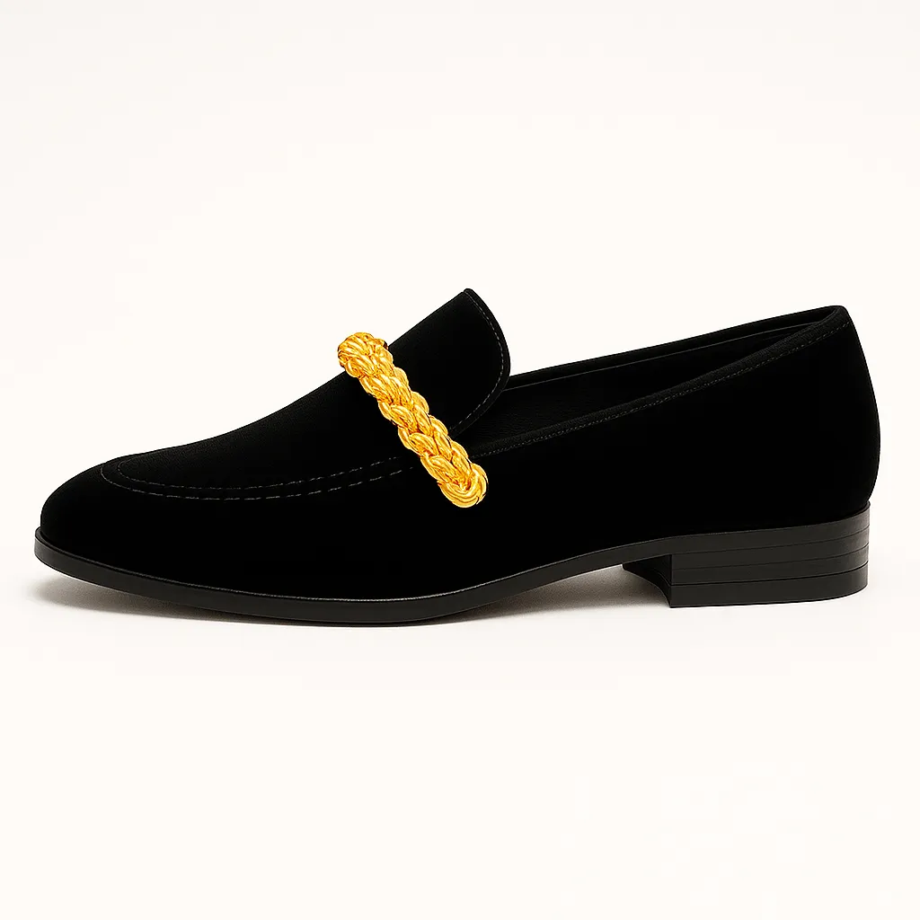 Domoir | Suede Ribbon Loafers