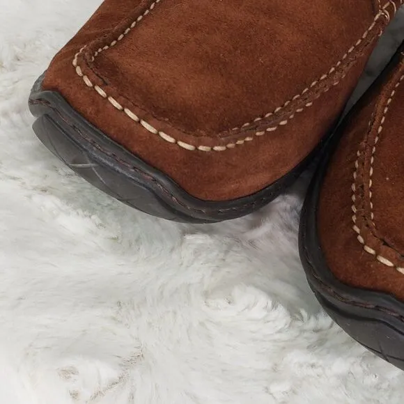 Donald Pliner Endo Brown Suede Loafers Size 10.5