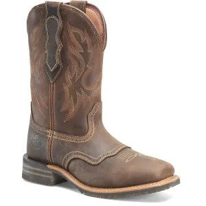 Double H Men's Cascade 11" Wide Square Toe Roper Western Work Boot -Brown- DH4160