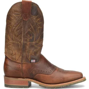 Double H Men's Feller 11" Square Toe Western Work Boot -Brown- DH4653