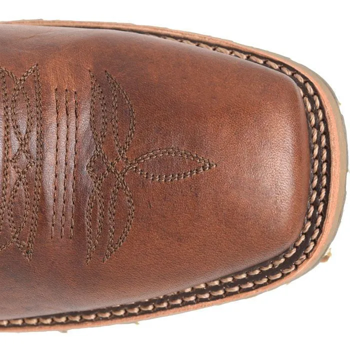 Double H Men's Feller 11" Square Toe Western Work Boot -Brown- DH4653