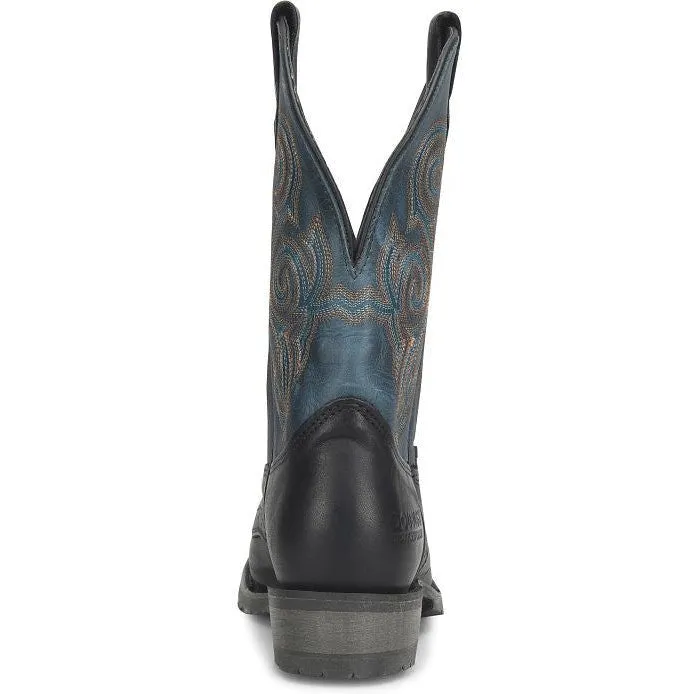 Double H Men's Nolen 11" Square Toe Roper Western Classic Boot- Black- DH4660