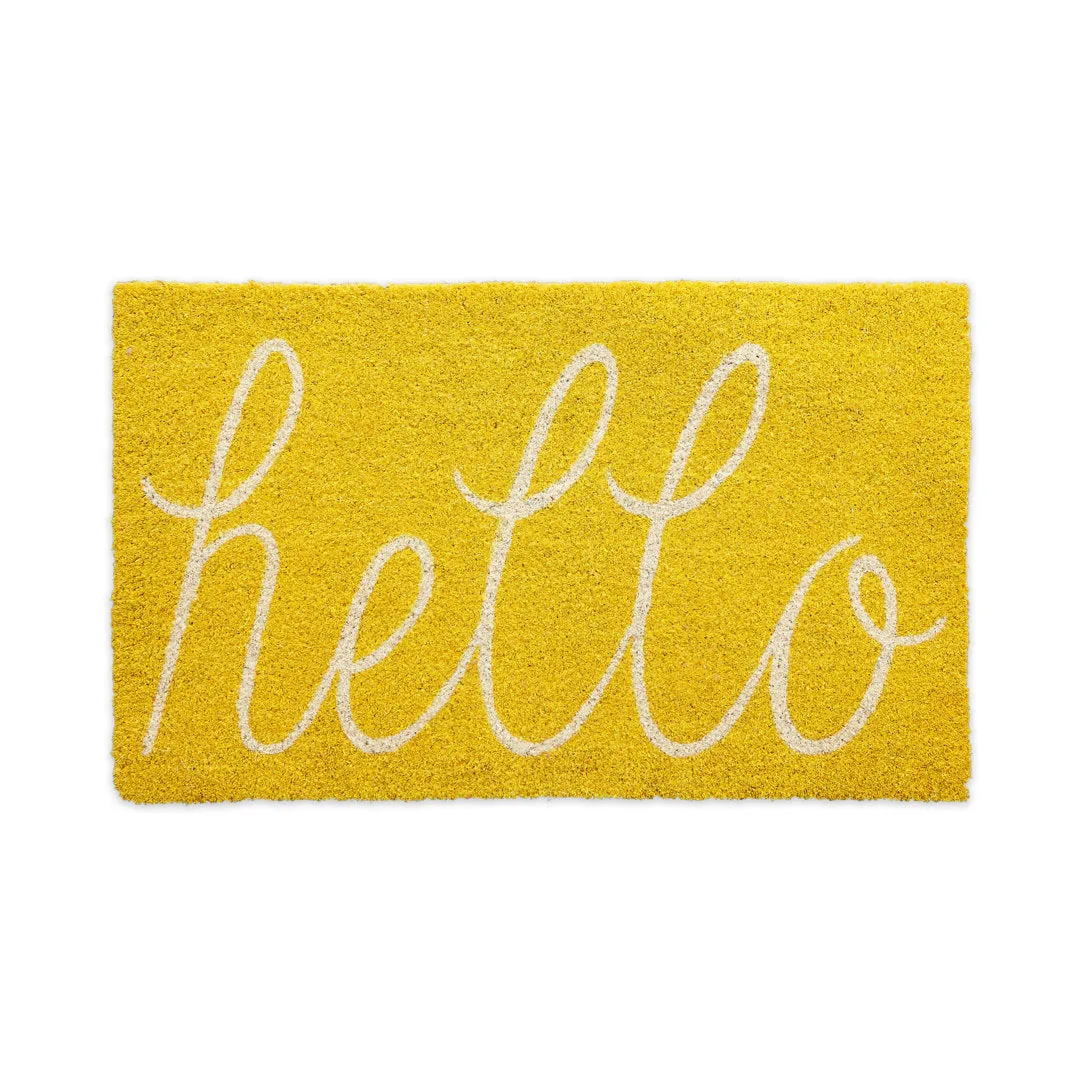 Epes 30 in. x 18 in. Non-Slip Outdoor Door Mat Winston Porter Color: Yellow