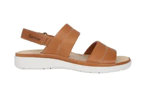 'Evi' women's narrow fit (E) sandal - Brown