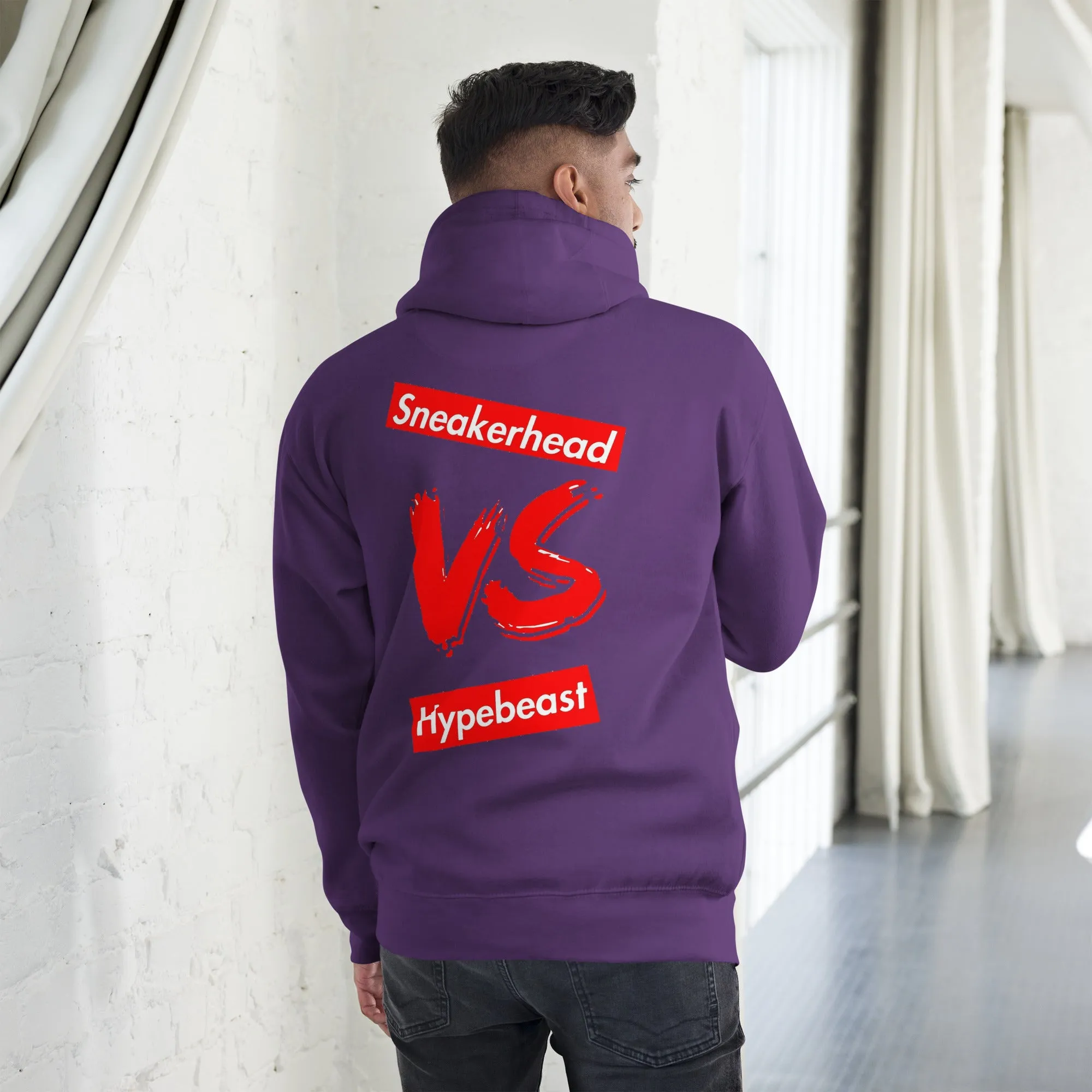 Exclusive "Sneakerhead vs Hypebeast" LE Hoodie (Unisex)