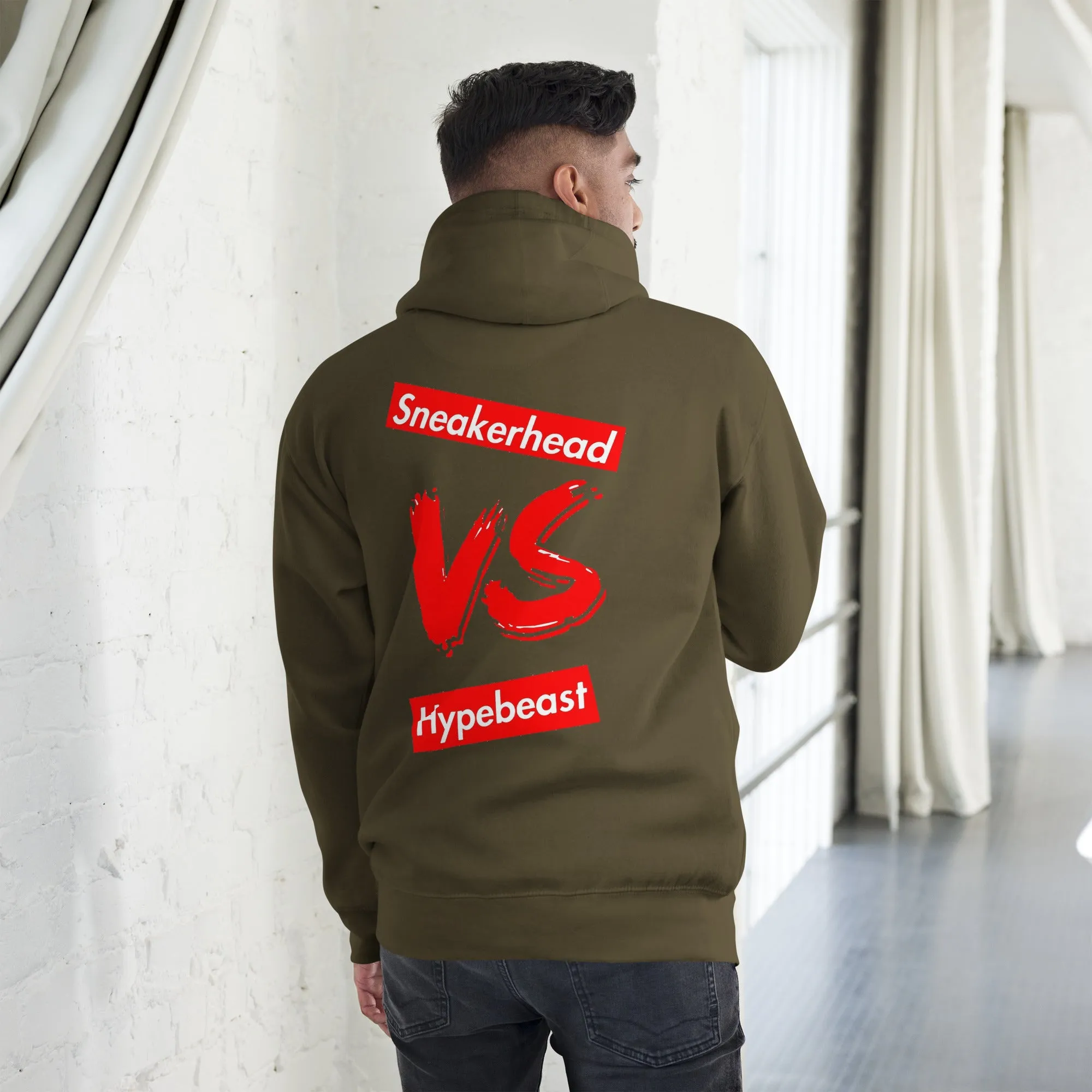 Exclusive "Sneakerhead vs Hypebeast" LE Hoodie (Unisex)