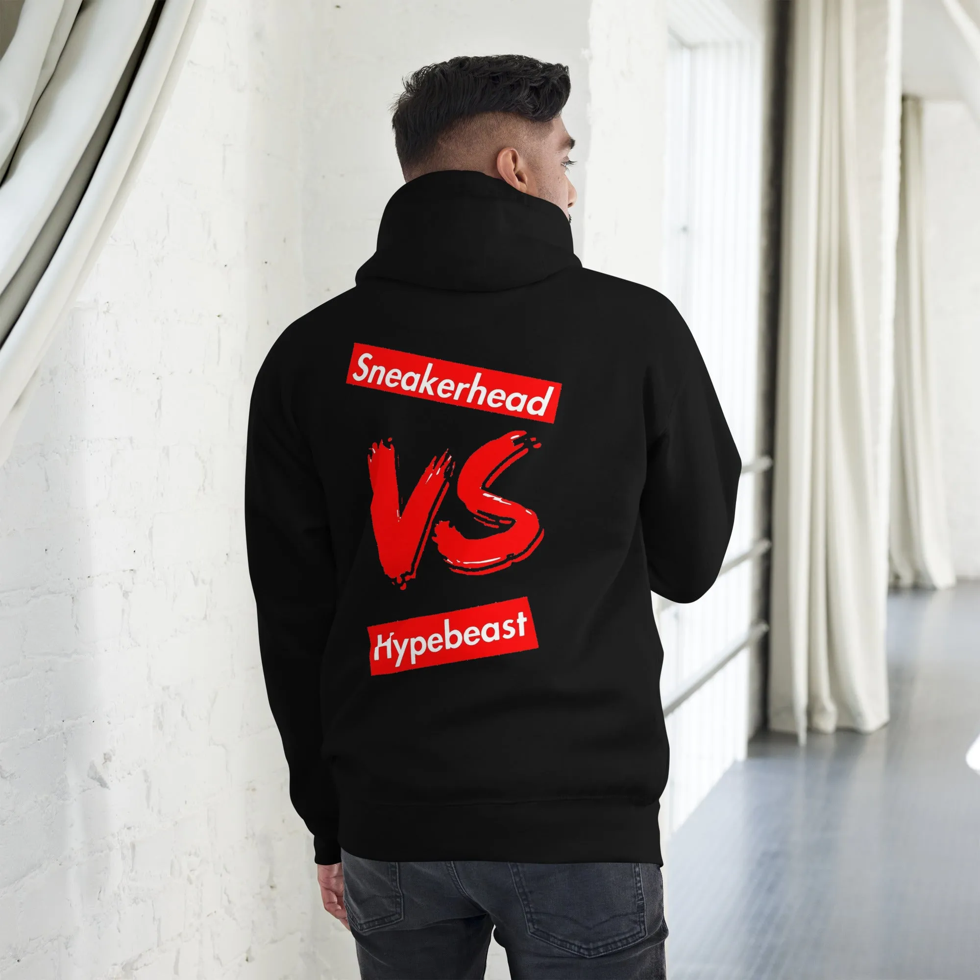 Exclusive "Sneakerhead vs Hypebeast" LE Hoodie (Unisex)