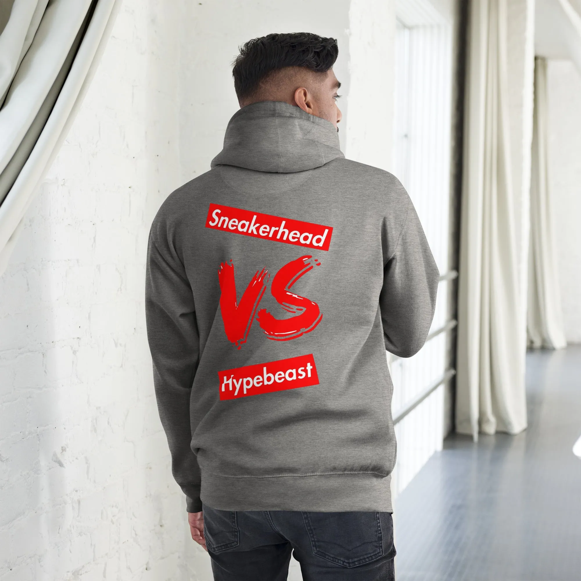 Exclusive "Sneakerhead vs Hypebeast" LE Hoodie (Unisex)