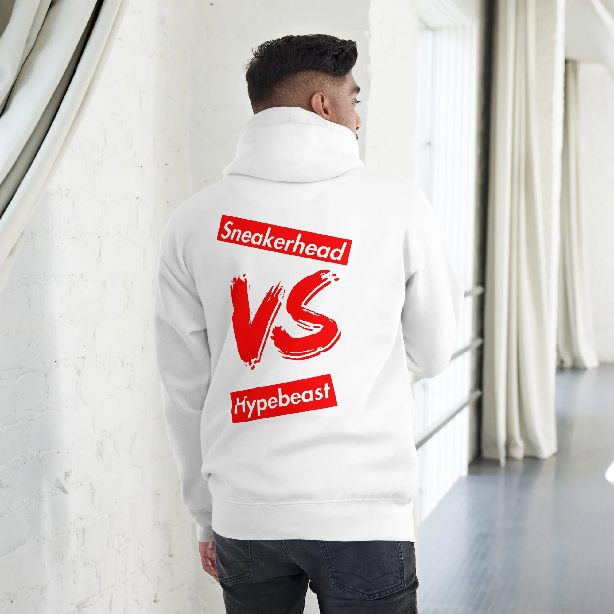 Exclusive "Sneakerhead vs Hypebeast" LE Hoodie (Unisex)