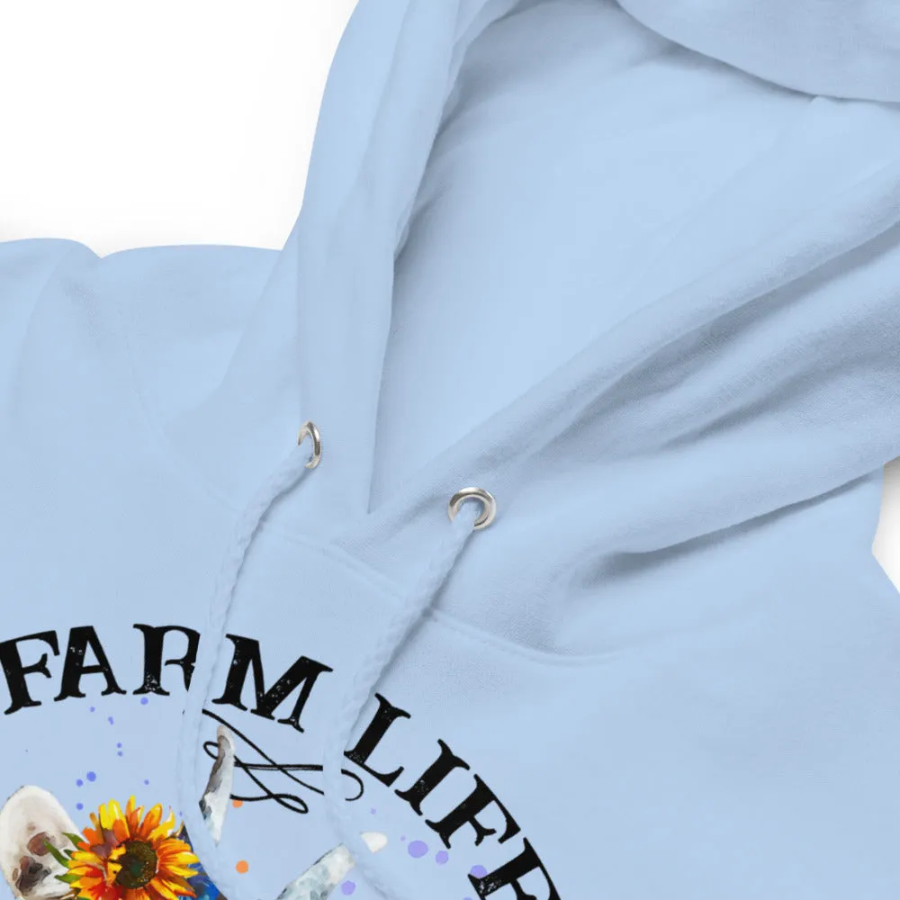Farm Life Goat Unisex Fleece Hoodie