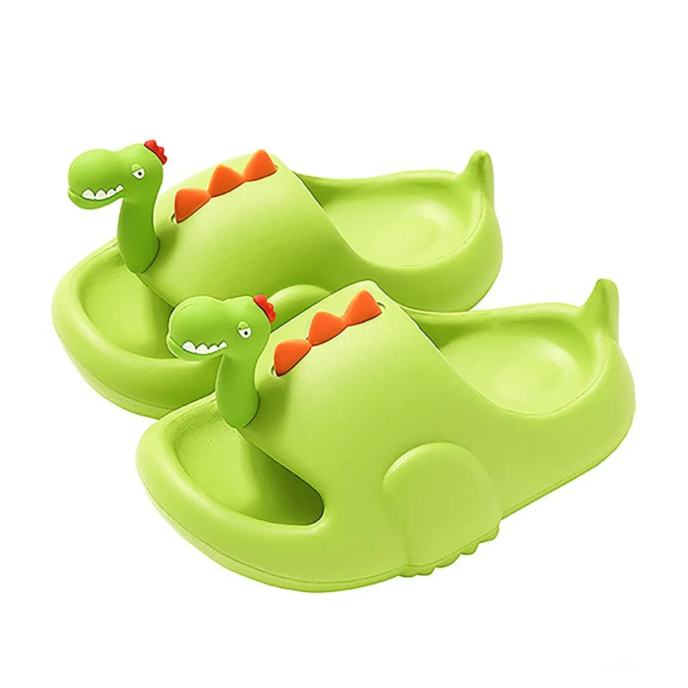 Fluoroscent 3d Long Neck Dino Slip on Clogs, Summer/Monsoon all season Footwear for Toddlers & Kids