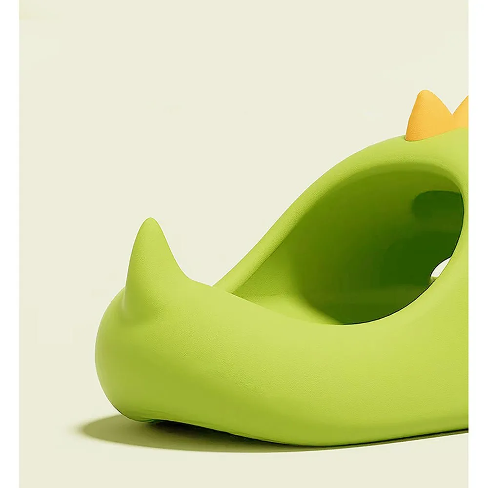 Fluoroscent 3d Long Neck Dino Slip on Clogs, Summer/Monsoon all season Footwear for Toddlers & Kids
