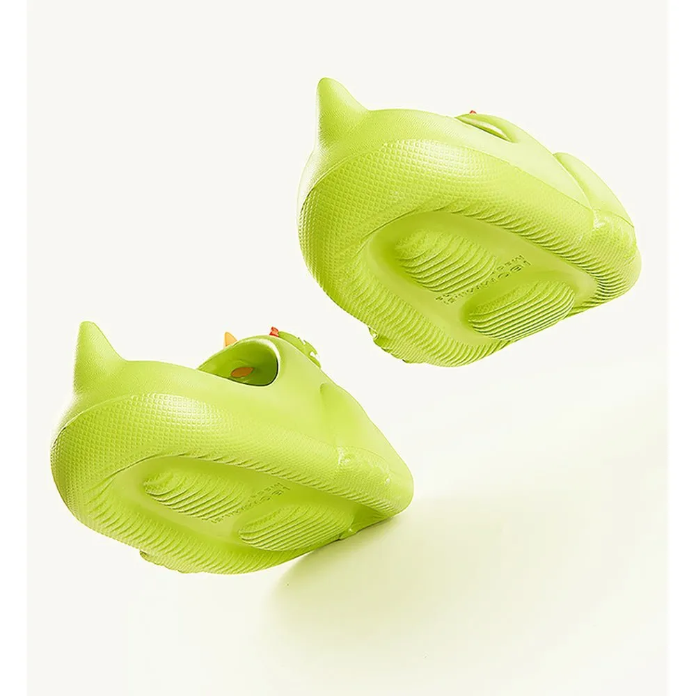 Fluoroscent 3d Long Neck Dino Slip on Clogs, Summer/Monsoon all season Footwear for Toddlers & Kids