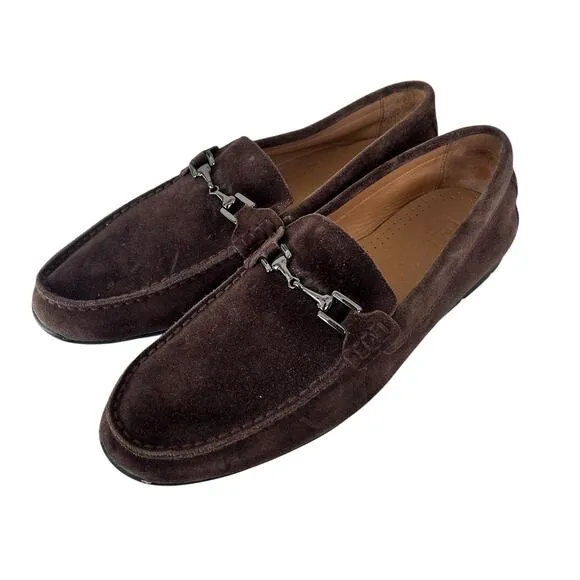 FootJoy Brown Suede Club Casuals Buckle Loafers Sz 11.5