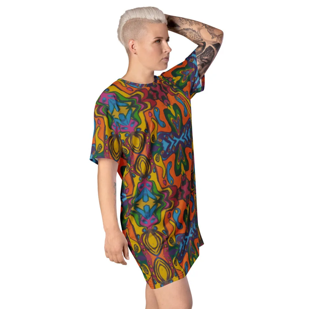 Funky Artist T-shirt dress