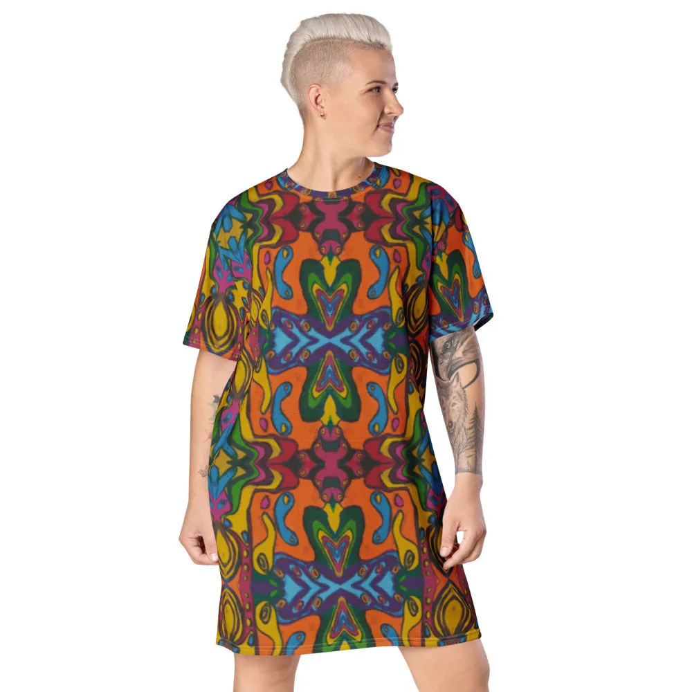 Funky Artist T-shirt dress