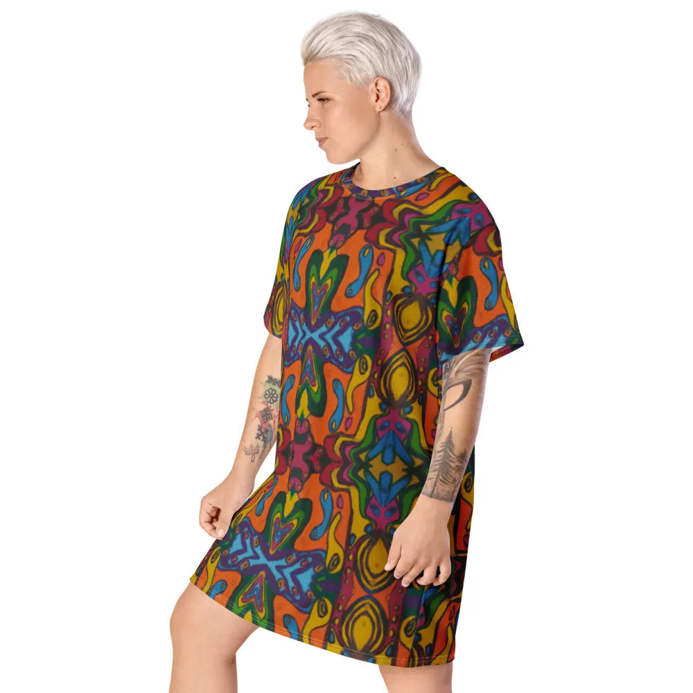 Funky Artist T-shirt dress