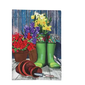 Garden Rain Boots Garden Linen Flag,14l10183