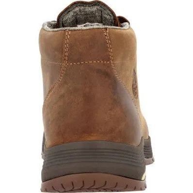 Georgia Men's Athens Superlyte 5" Alloy Toe Waterproof Wallabee Boot- Brown- GB00647