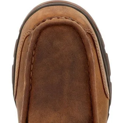 Georgia Men's Athens Superlyte 5" Alloy Toe Waterproof Wallabee Boot- Brown- GB00647