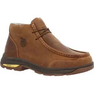 Georgia Men's Athens Superlyte 5" Alloy Toe Waterproof Wallabee Boot- Brown- GB00647