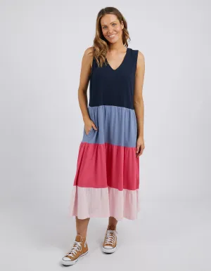 Gradient tiered dress