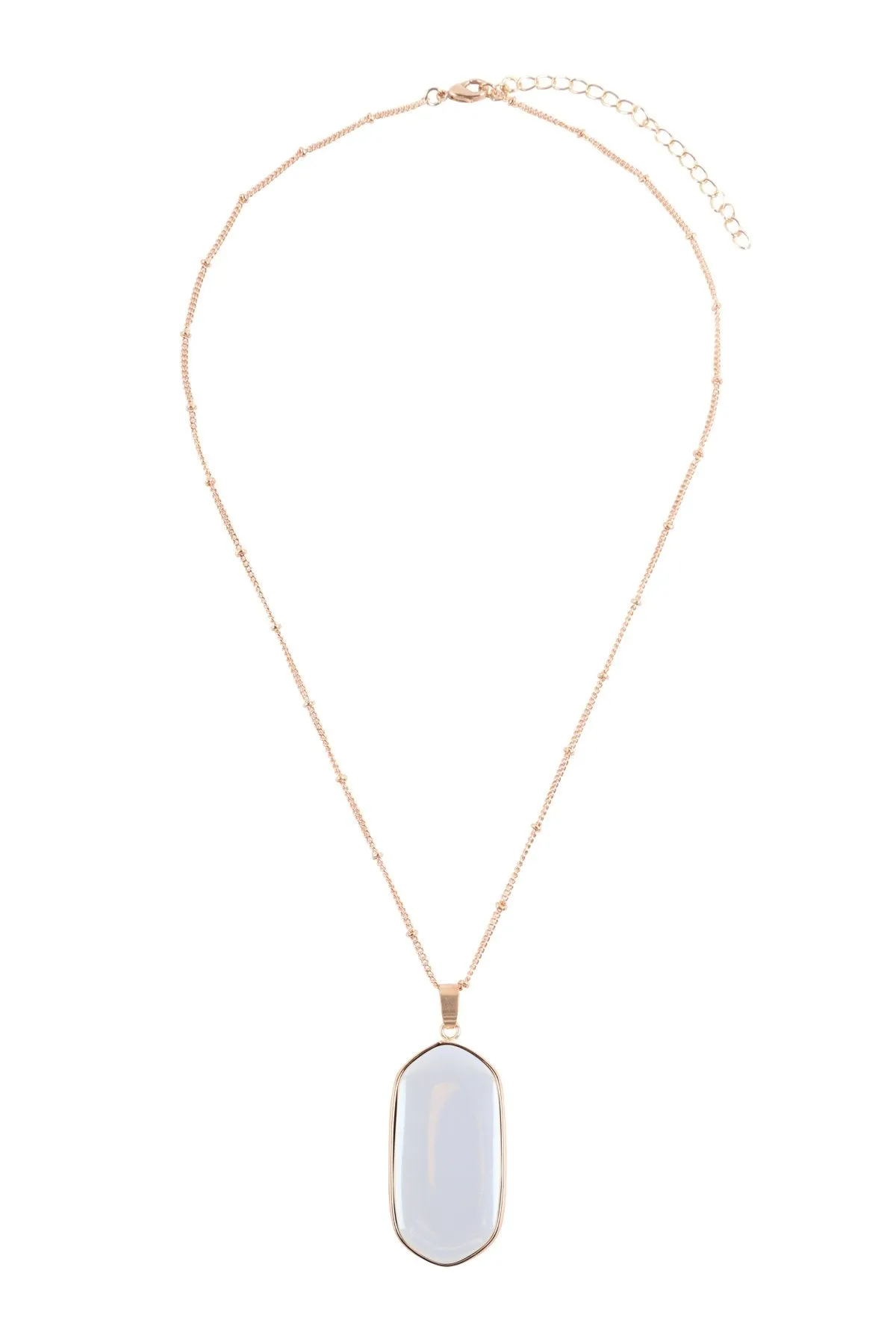 Hdn3184 - Stone Pendant Charm Necklace