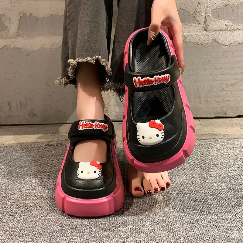 Hello Kitty Clogs Slip on Water Shoes Casual Summer Sandals for Girls
