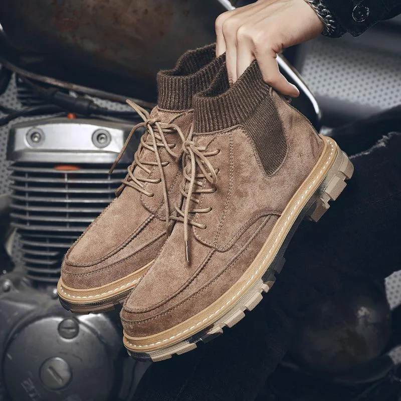 Herren Retro Freizeit Stiefel