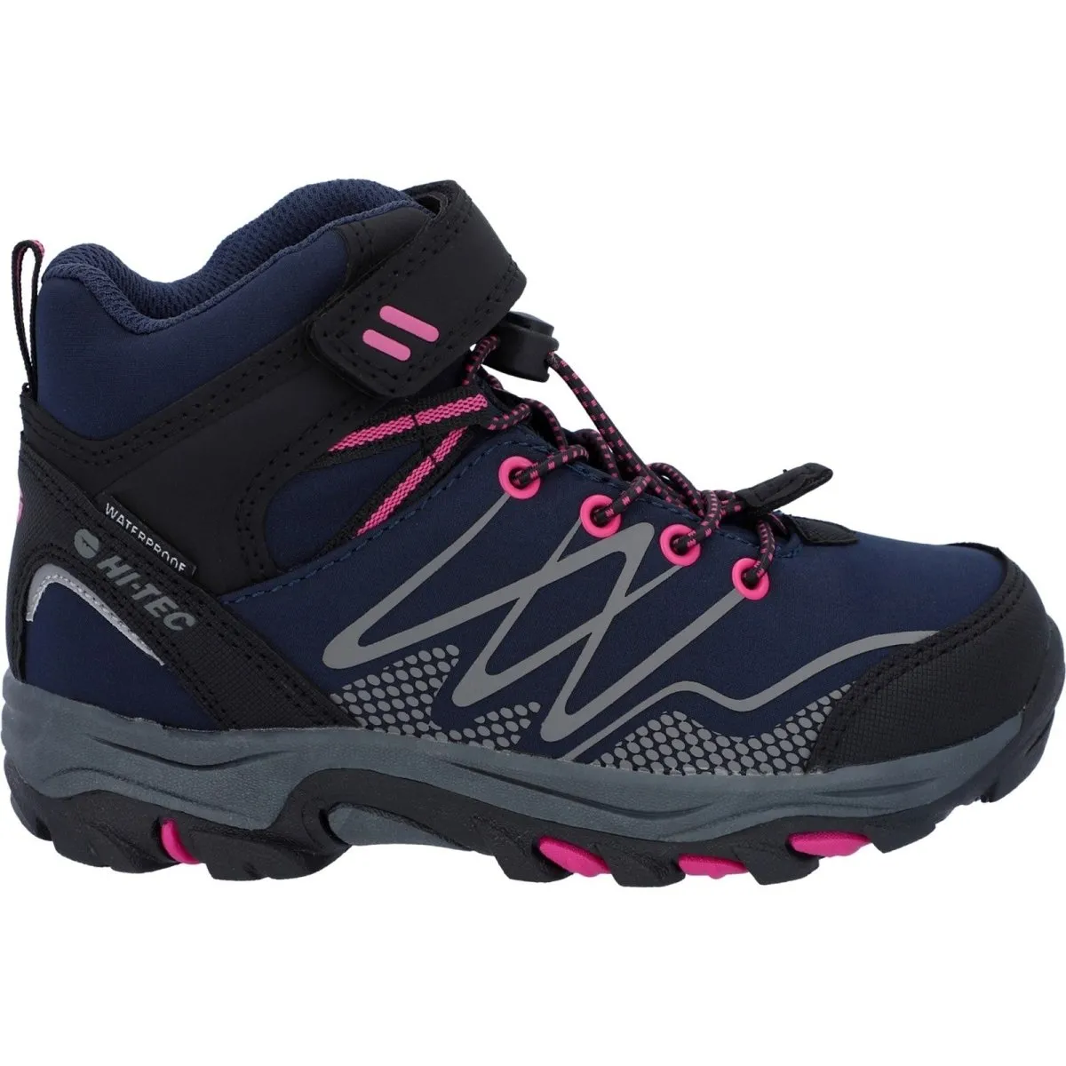 Hi-Tec Blackout Mid-Cut Kids Vegan-Friendly Waterproof Boots