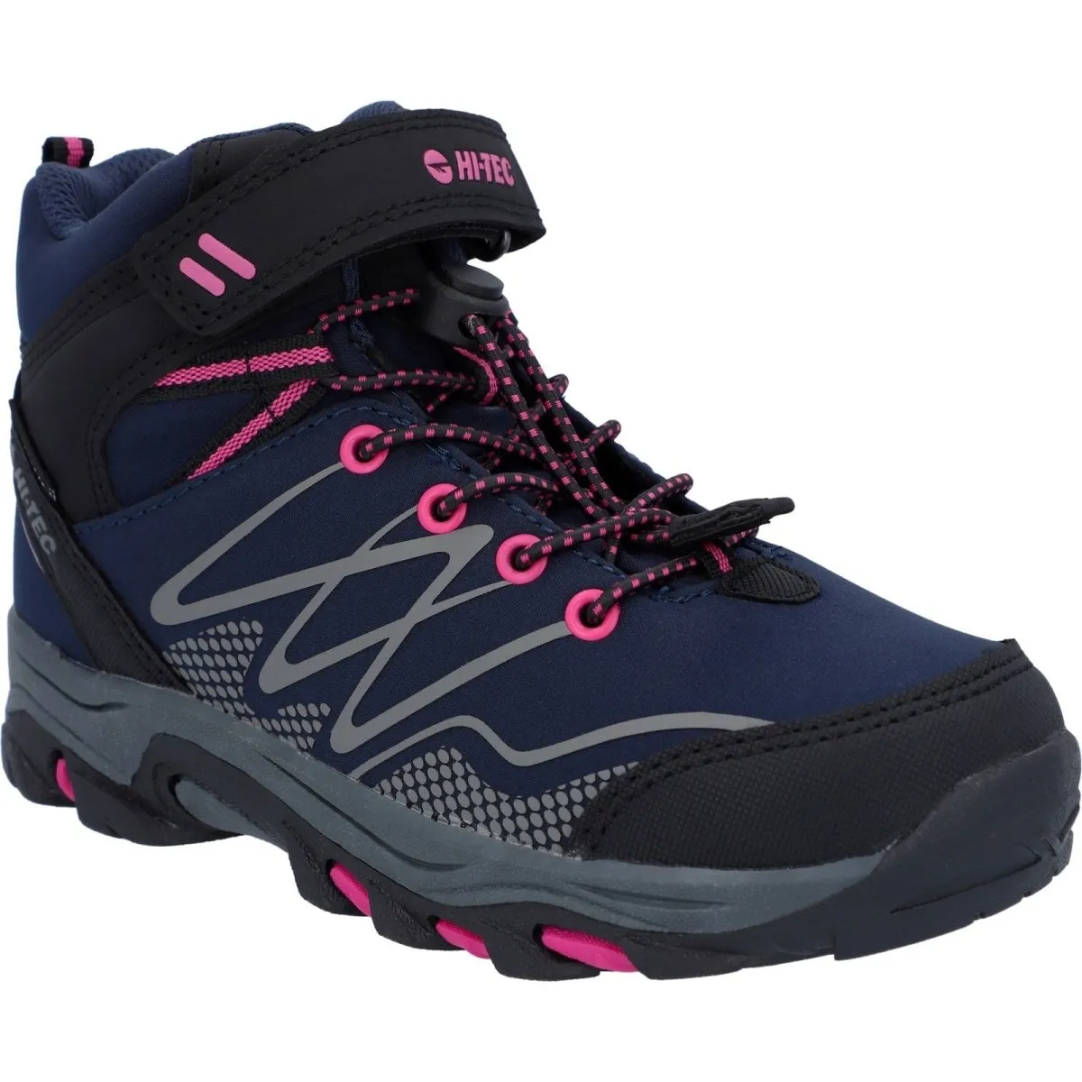 Hi-Tec Blackout Mid-Cut Kids Vegan-Friendly Waterproof Boots