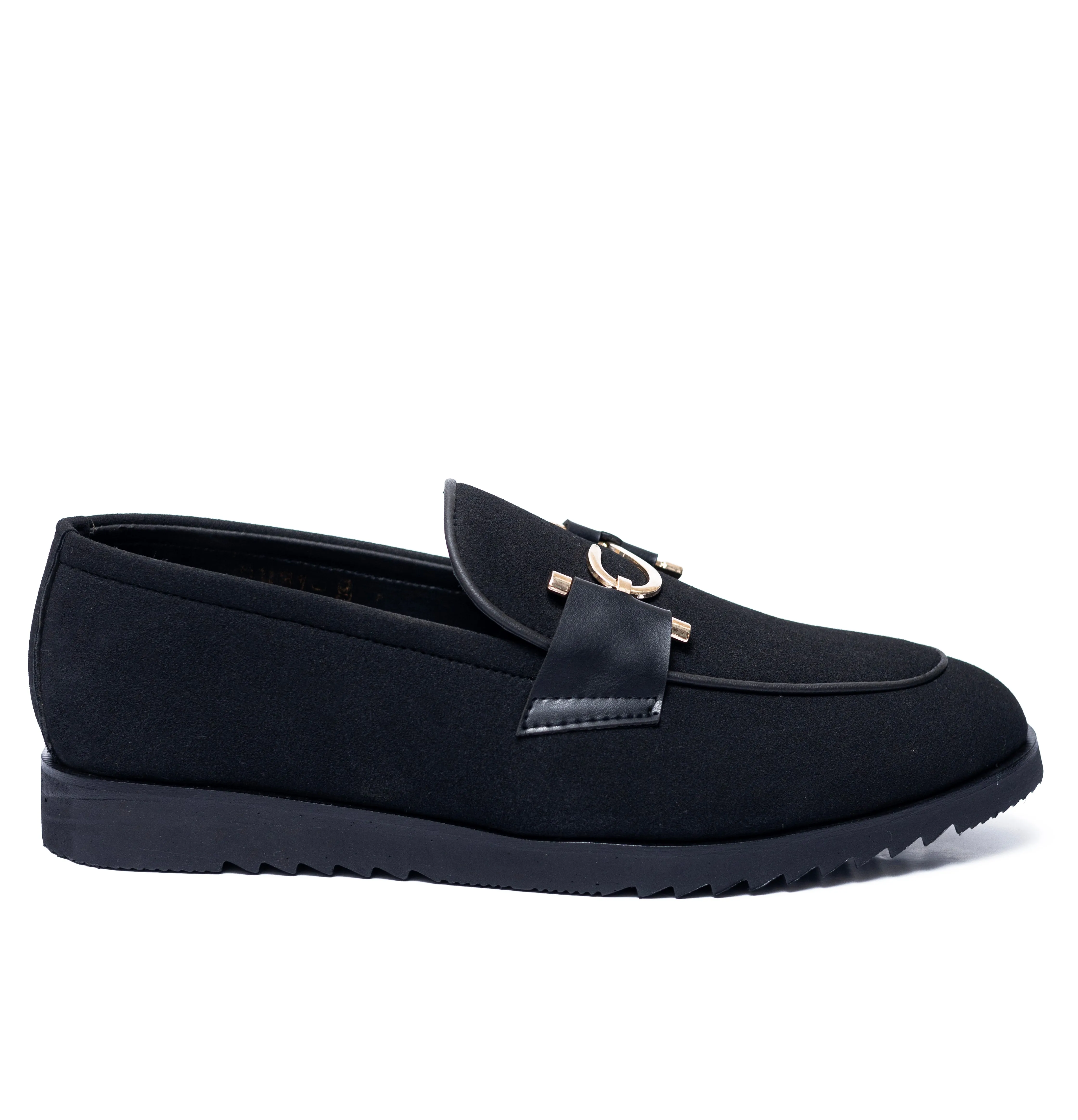 High Sole S Black Suede Formal