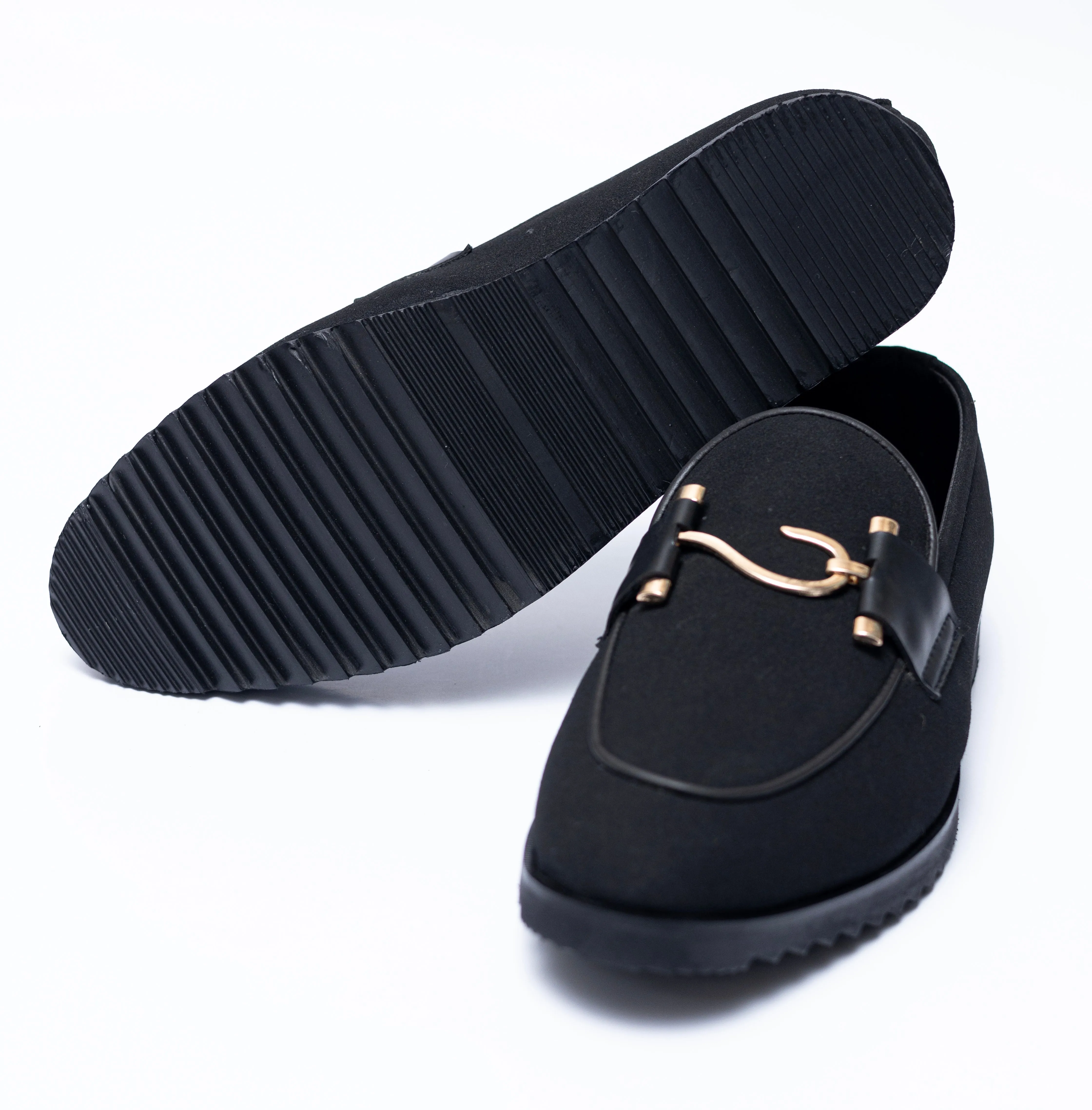 High Sole S Black Suede Formal