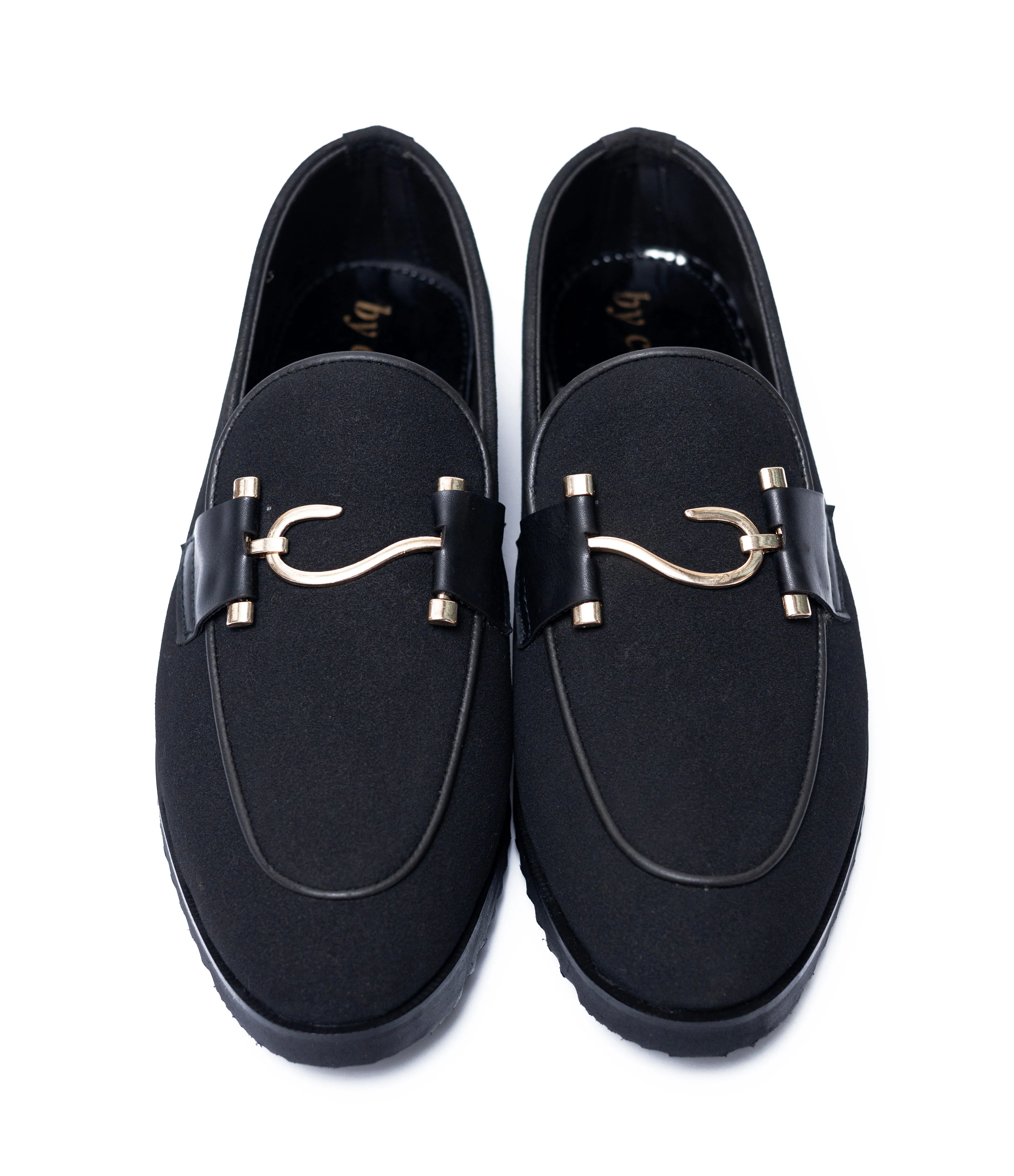 High Sole S Black Suede Formal
