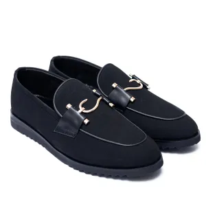 High Sole S Black Suede Formal