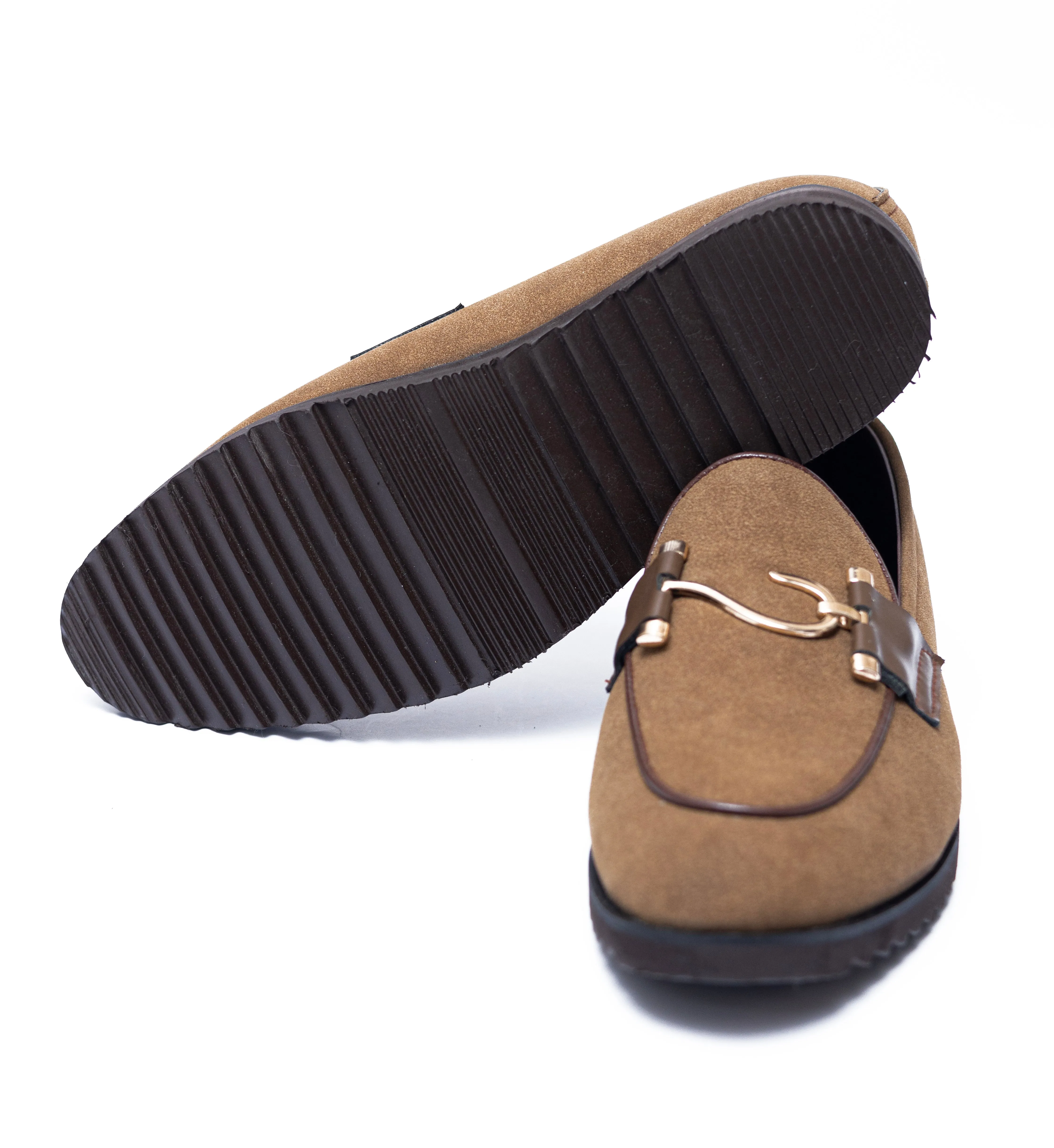High Sole S Tan Suede Formal