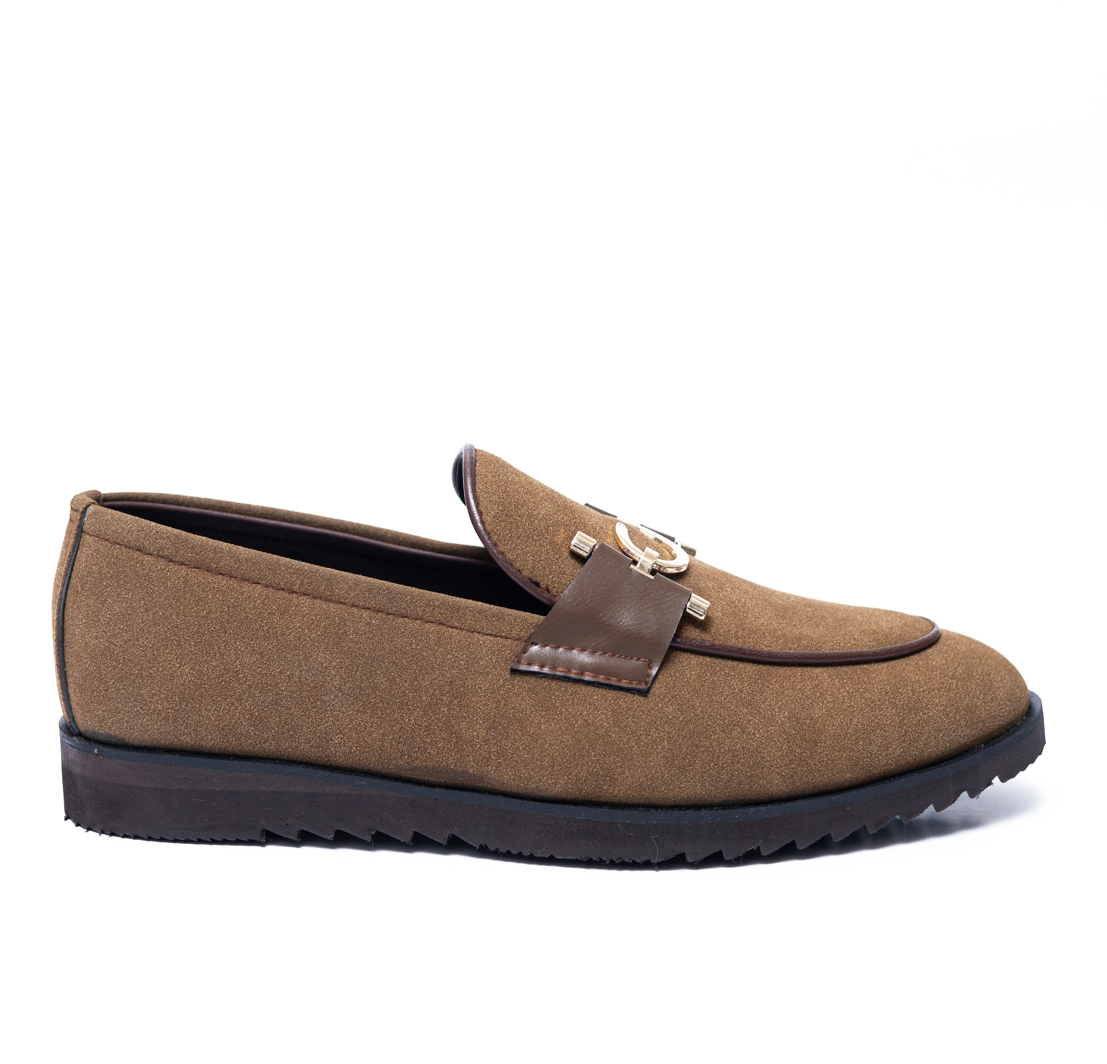 High Sole S Tan Suede Formal