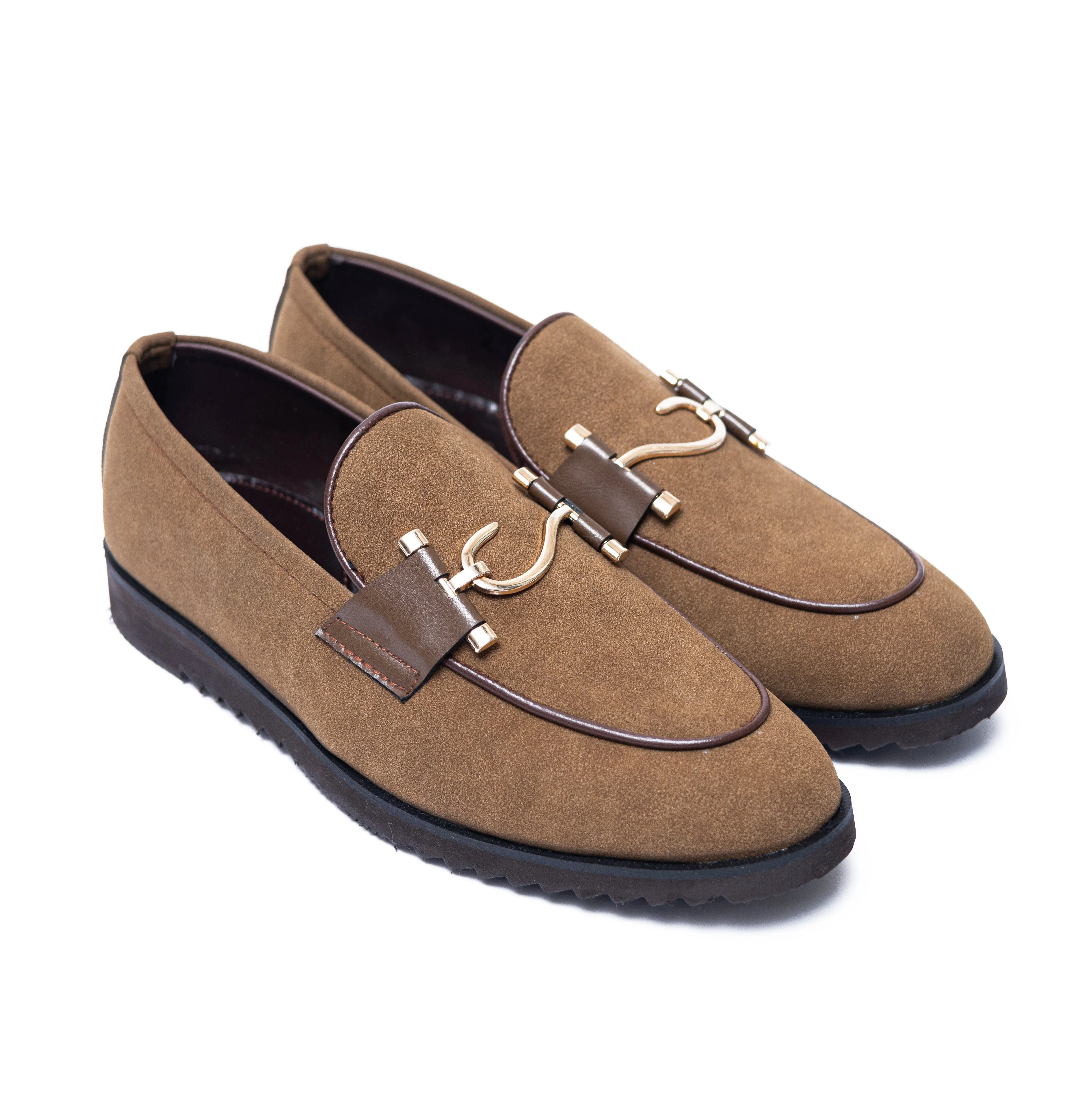 High Sole S Tan Suede Formal