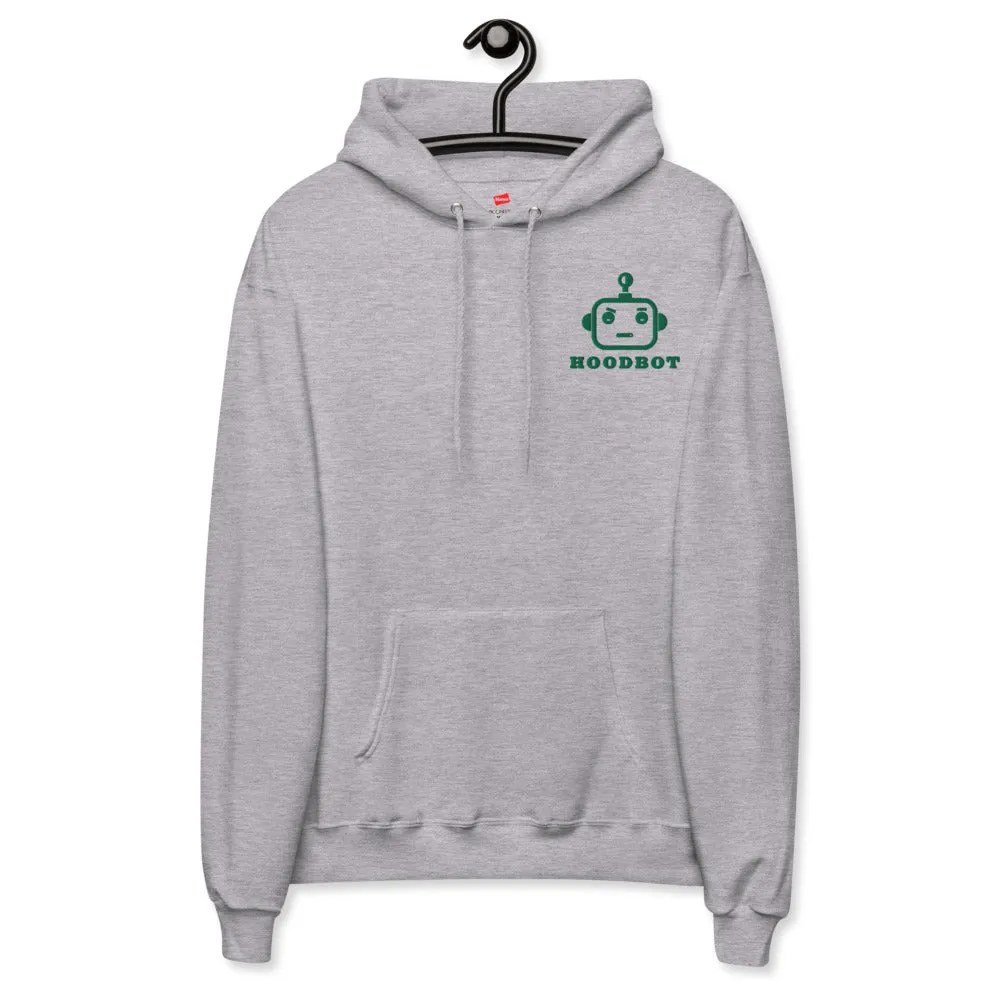 HOODBOT Green Fleece Hoodie (Unisex)