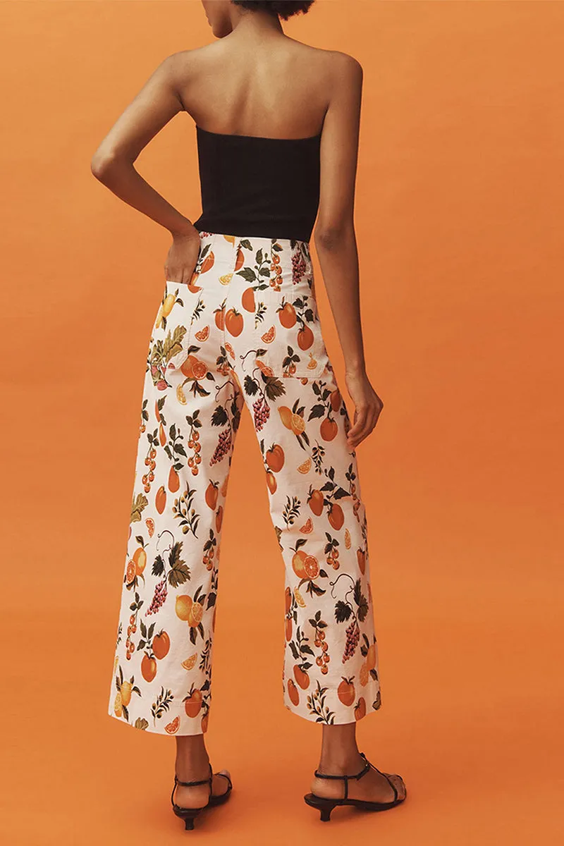 HPT1269 Citrus Grove Straight-Leg Pants