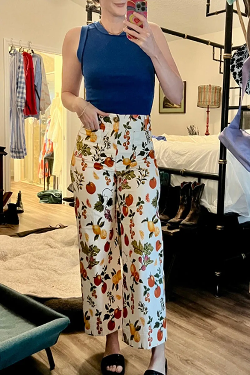 HPT1269 Citrus Grove Straight-Leg Pants