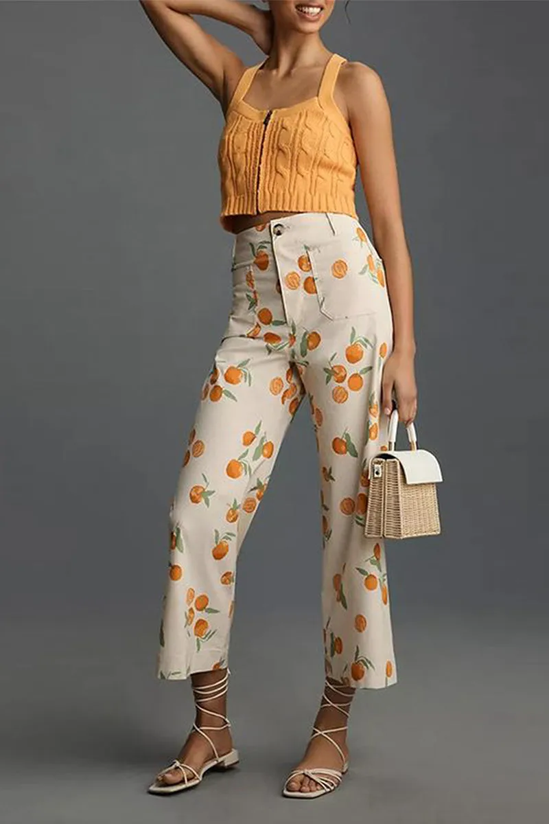 HPT1269 Citrus Grove Straight-Leg Pants
