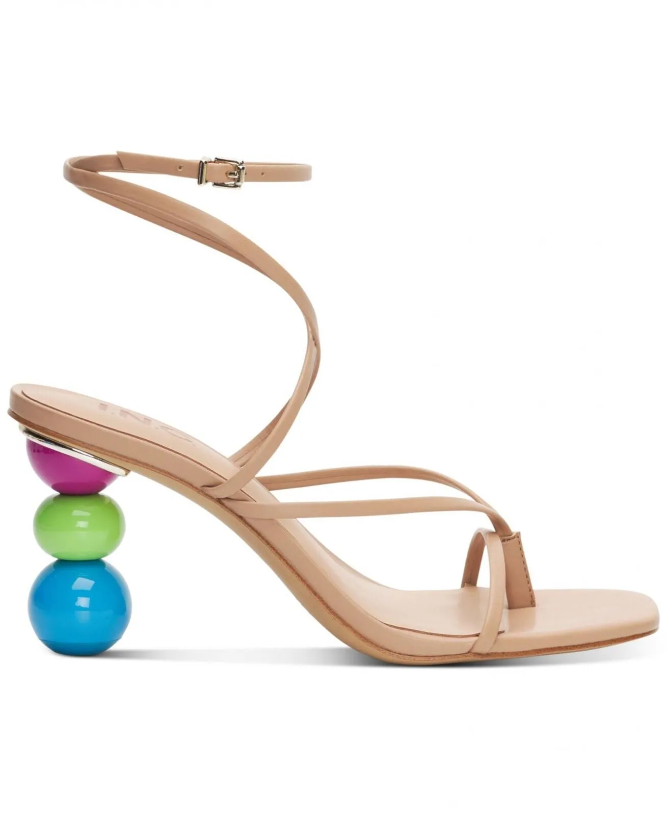 Inc International Concepts Lilliana Ball Heel Sandals Dark Almond Brown 8.5M