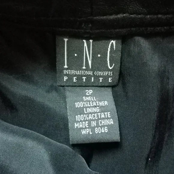 INC Leather Mini Skirt