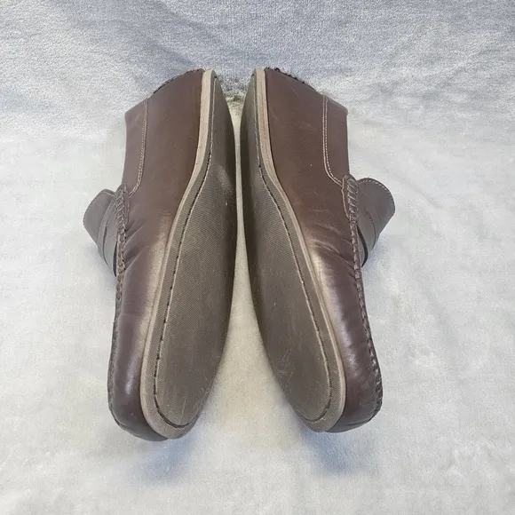 Jack Erwin Decker Penny Driving Loafers Mens Brown Size 14 Classic Casual Shoes