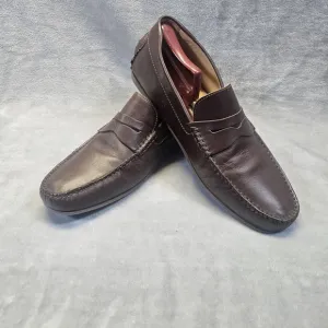 Jack Erwin Decker Penny Driving Loafers Mens Brown Size 14 Classic Casual Shoes